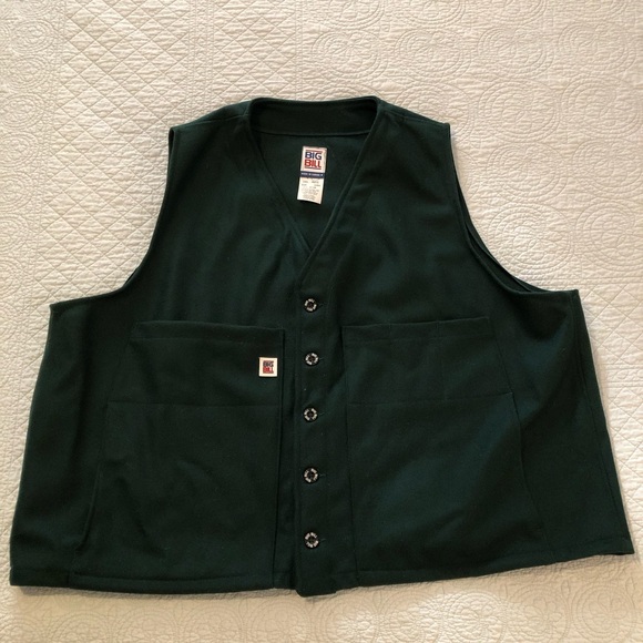 Big Bill wool outdoor vest. Size 3 XL. - Picture 3 of 10